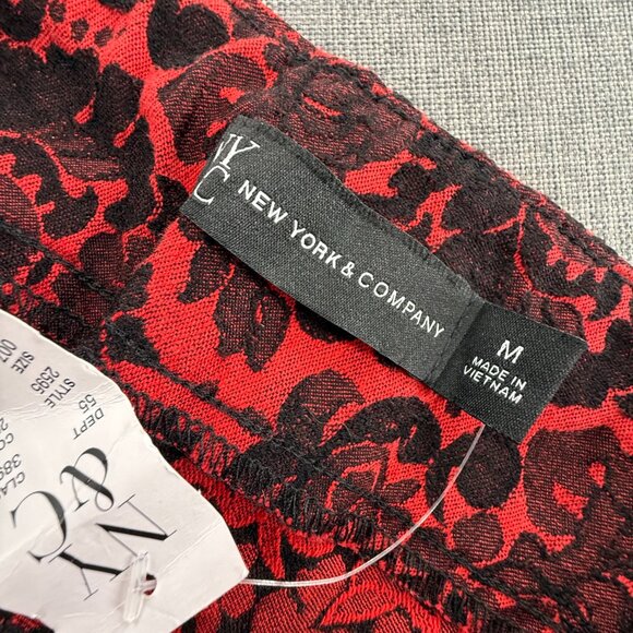 NEW! New York & Company Pull On pants Medium The Whitney High-Waist Slim Leg - Picture 9 of 14